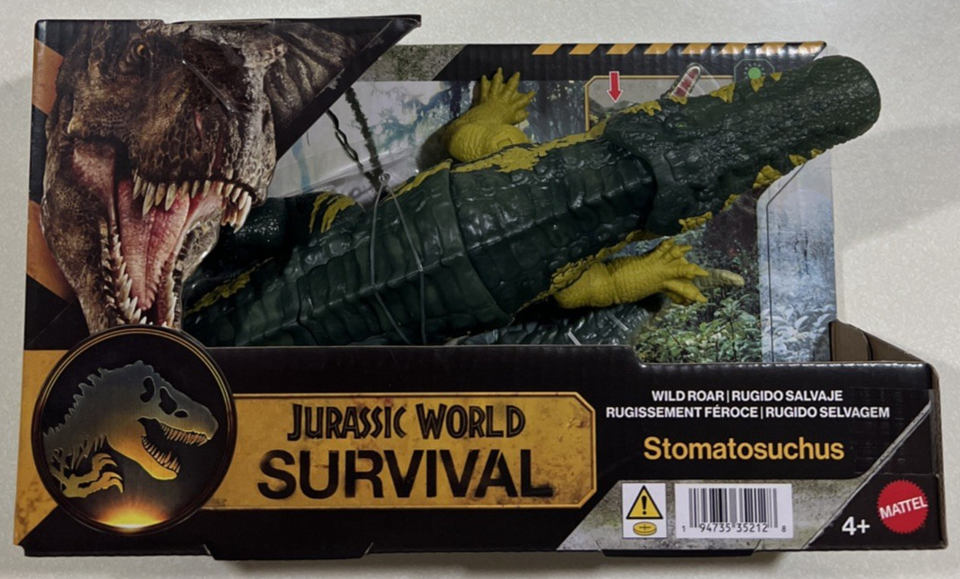 NEW 2026 Jurassic World Survival Wild Roar Stomatosuchus Dinosaur