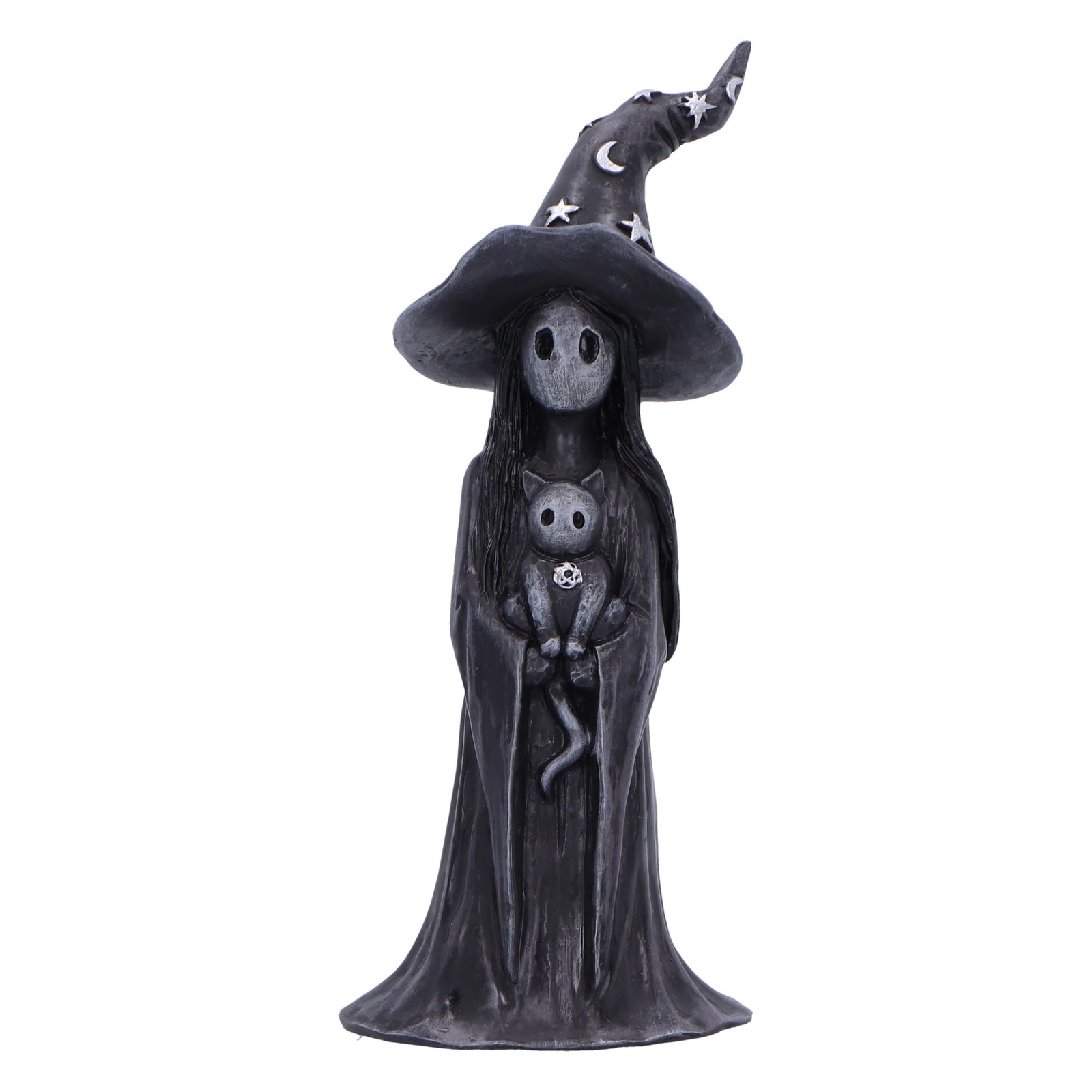 Nemesis Now Little Souls – Glimmer Figurine 12cm, Resin, Black, Witch Ghost with