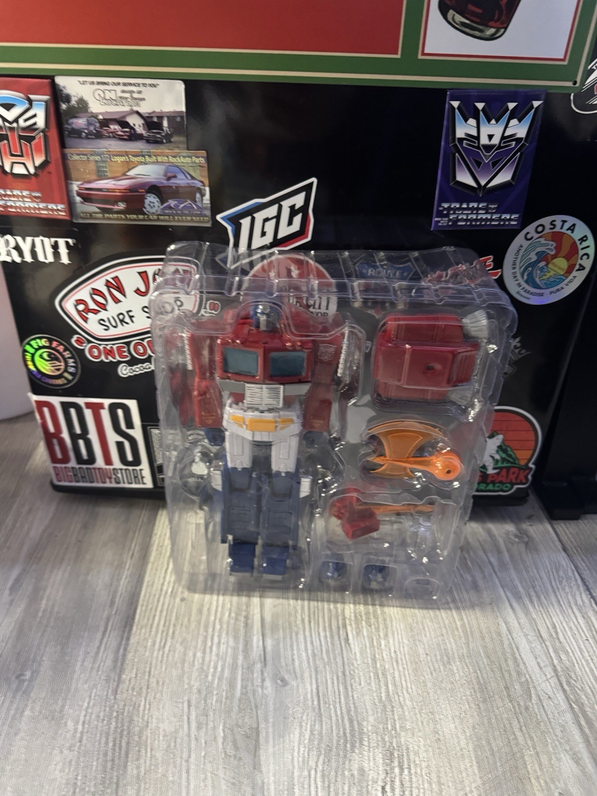 Transformers KO MP-44 Optimus Prime White Legs Version Not Complete As Is
