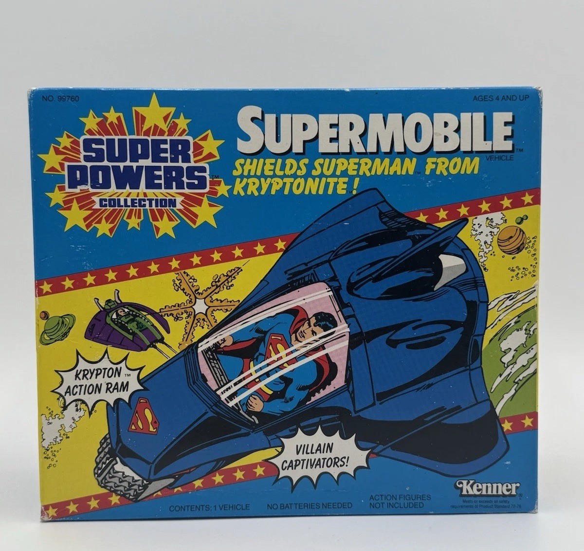 SUPER POWERS 1984 Kenner SUPERMOBILE #99760 (Factory Sealed)