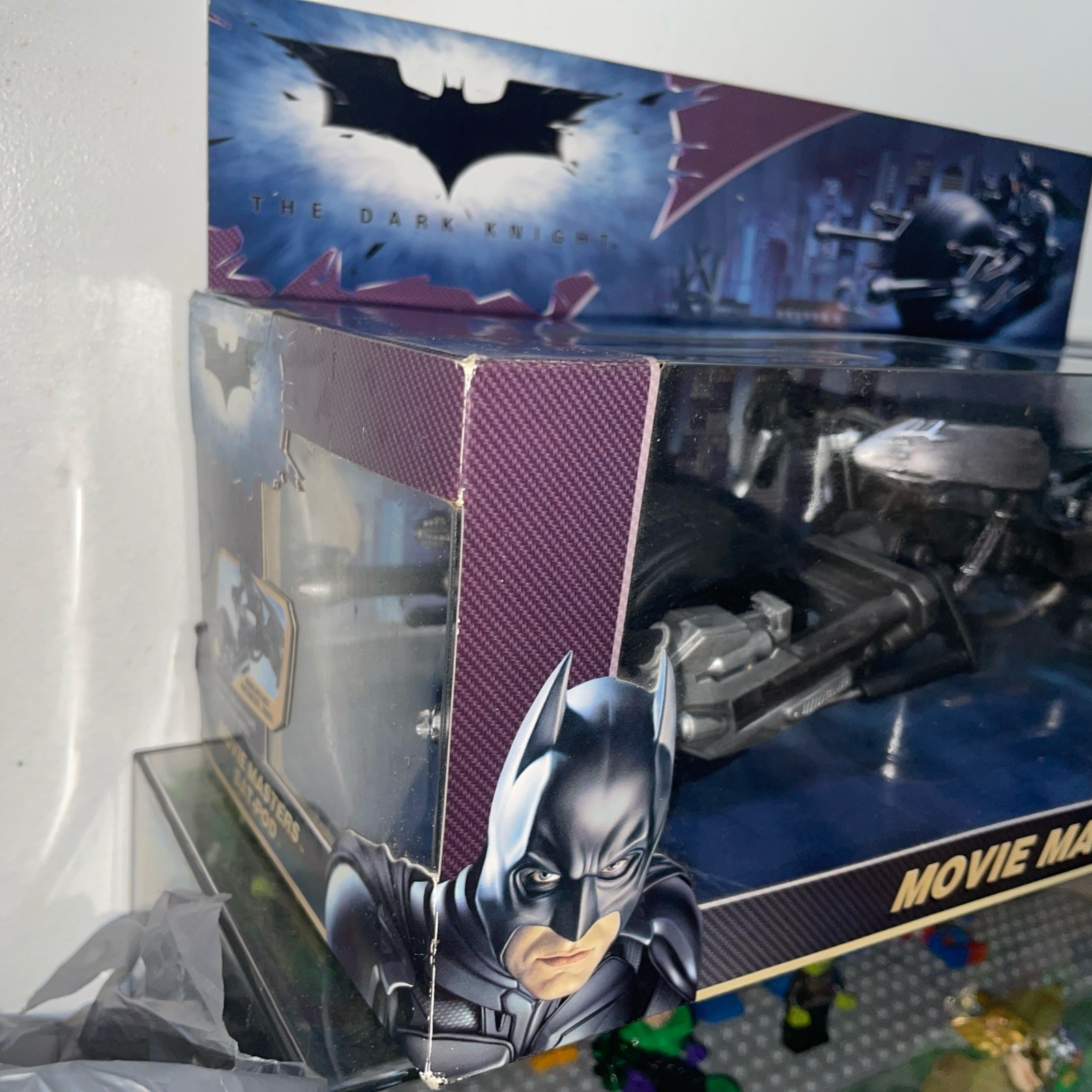 Bat-Pod motorcycle Movie Masters Batman the Dark Knight Mattel figure DC rises
