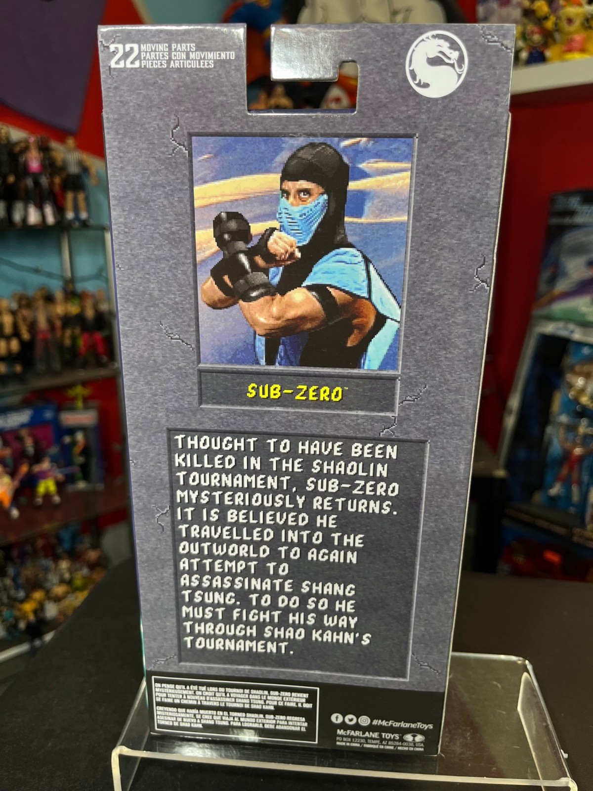 2026 Mortal Kombat McFarlane Toys 7″ Series Klassic Clear Sub Zero Figure MK2