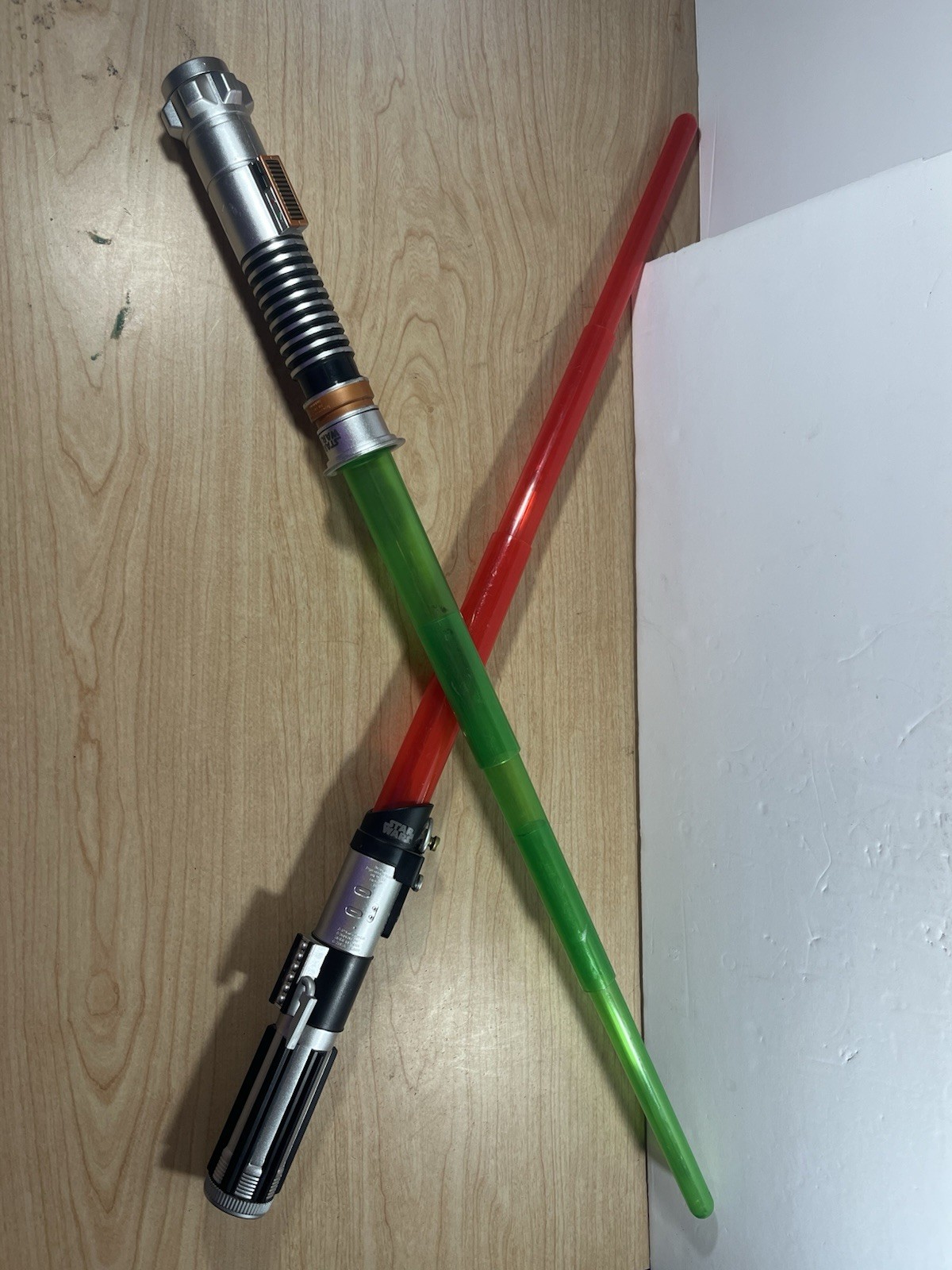 Star Wars Lightsabers Lot Of 2 Red Green 2019