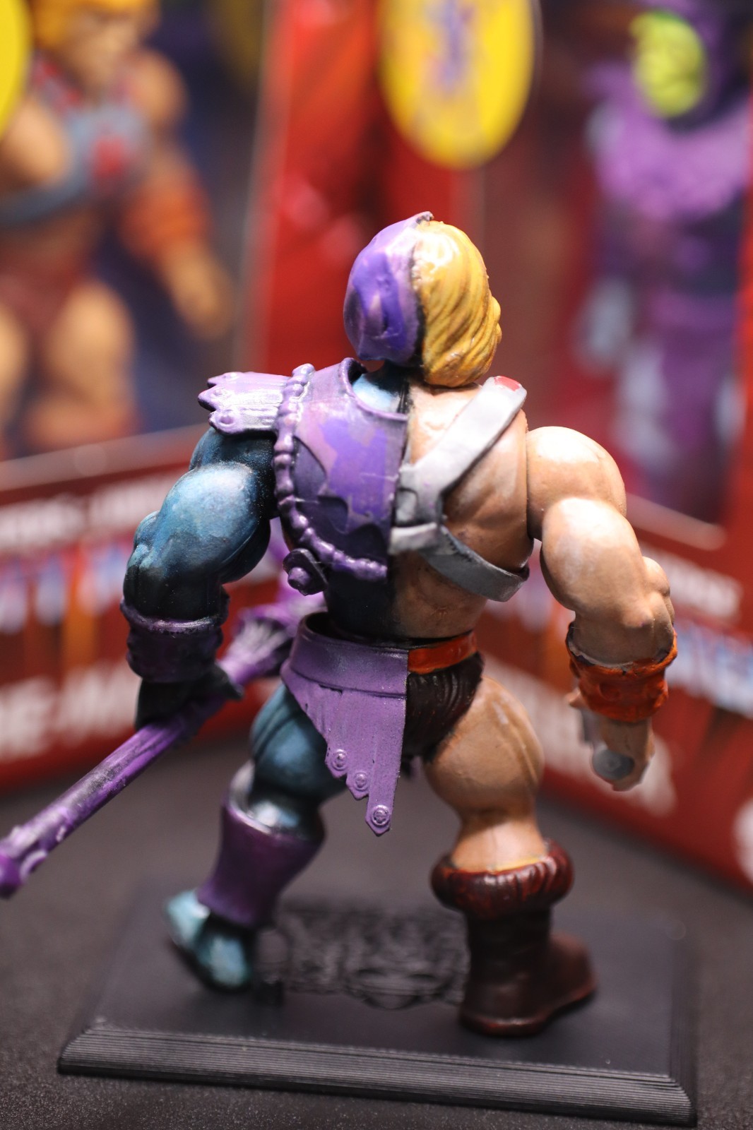 Custom MOTU-inspired Mighty Masterful Action Figure 3.5″ Half and Half Man