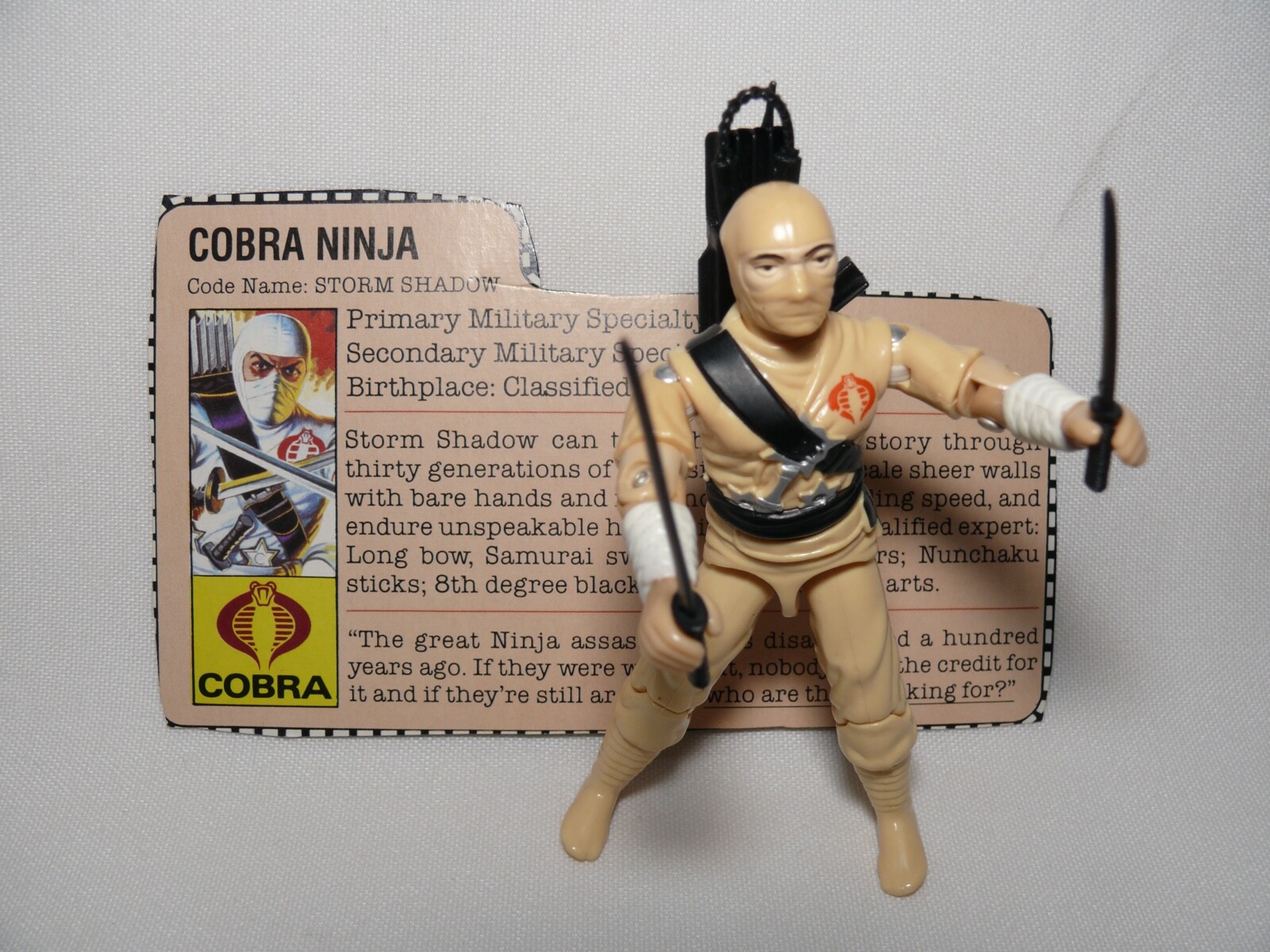 VINTAGE HASBRO SCARLETT & SNAKE EYES FEAT. STORM SHADOW IN ‘SILENT INTERLUDE’