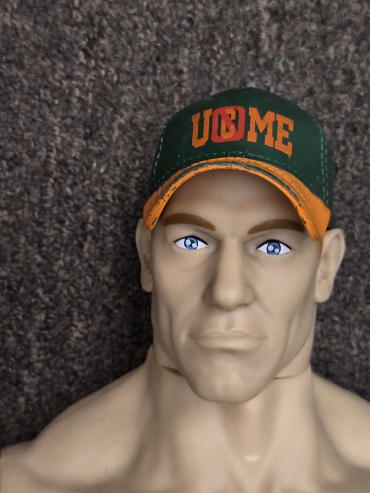 2016 Wicked Cool Toys 31″ WWE John Cena Figure – Green & Orange Hat Black Shorts
