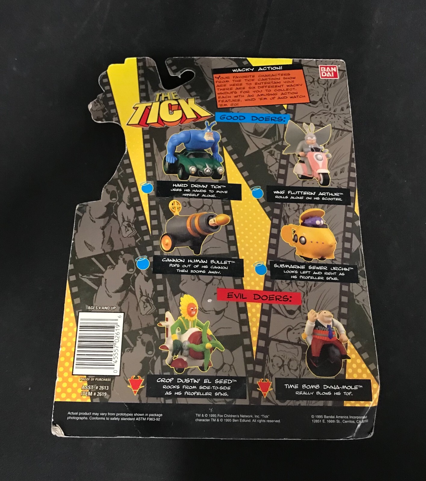Vintage The Tick Time Bomb Dyna-Mole Wacky Windup Action Toy