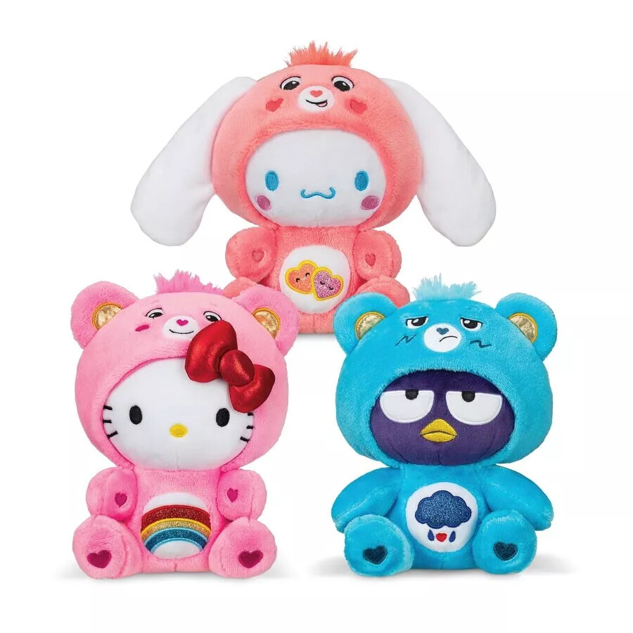 Care Bears **HELLO KITTY PLUSH IN CARE BEAR SUITS** You Choose NEW WITH TAGS