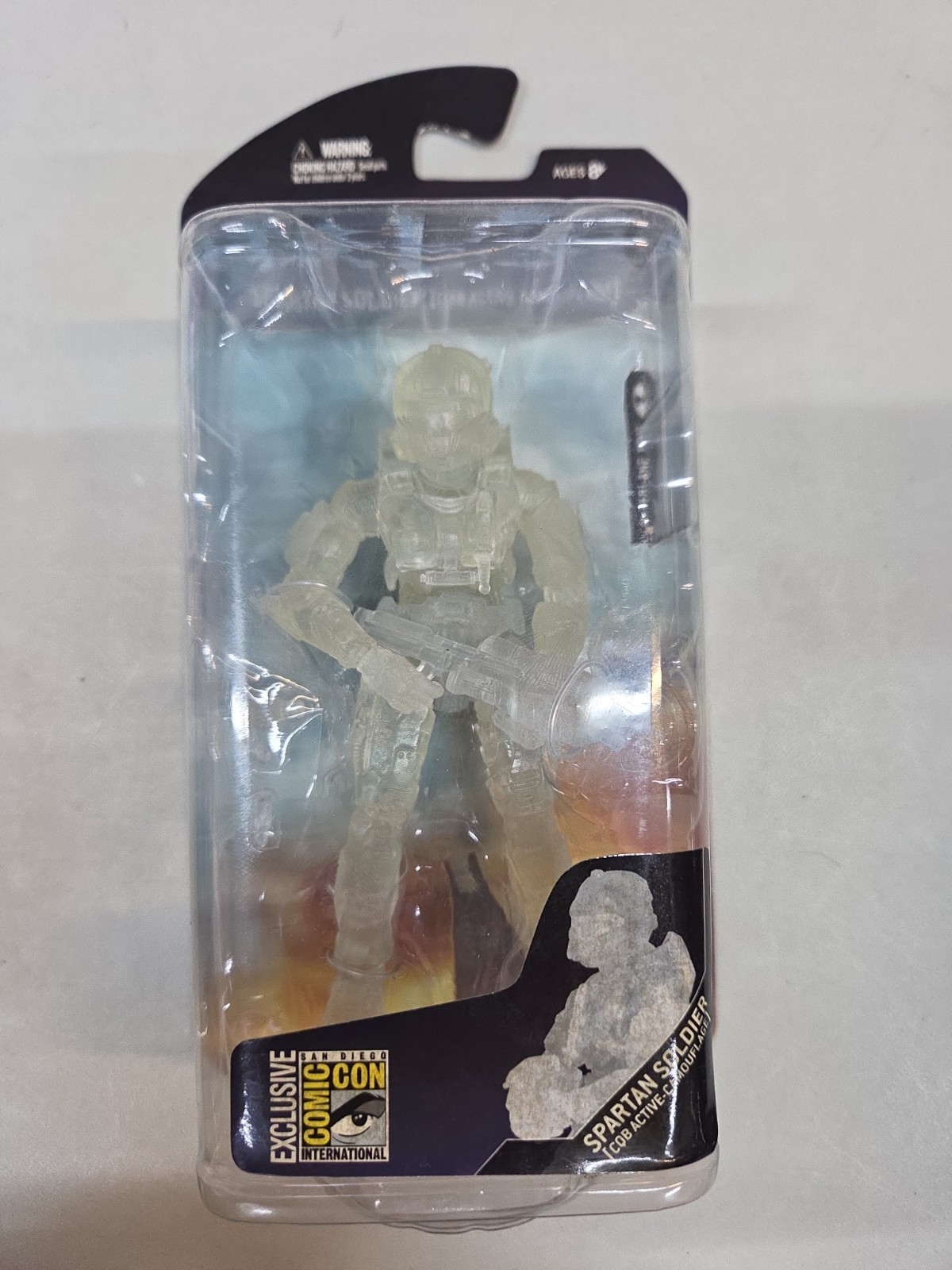 MCFARLANE TOYS HALO 3 SAN DIEGO COMICCON EXCLUSIVE CQB ACTIVE CAMO 2008 RARE