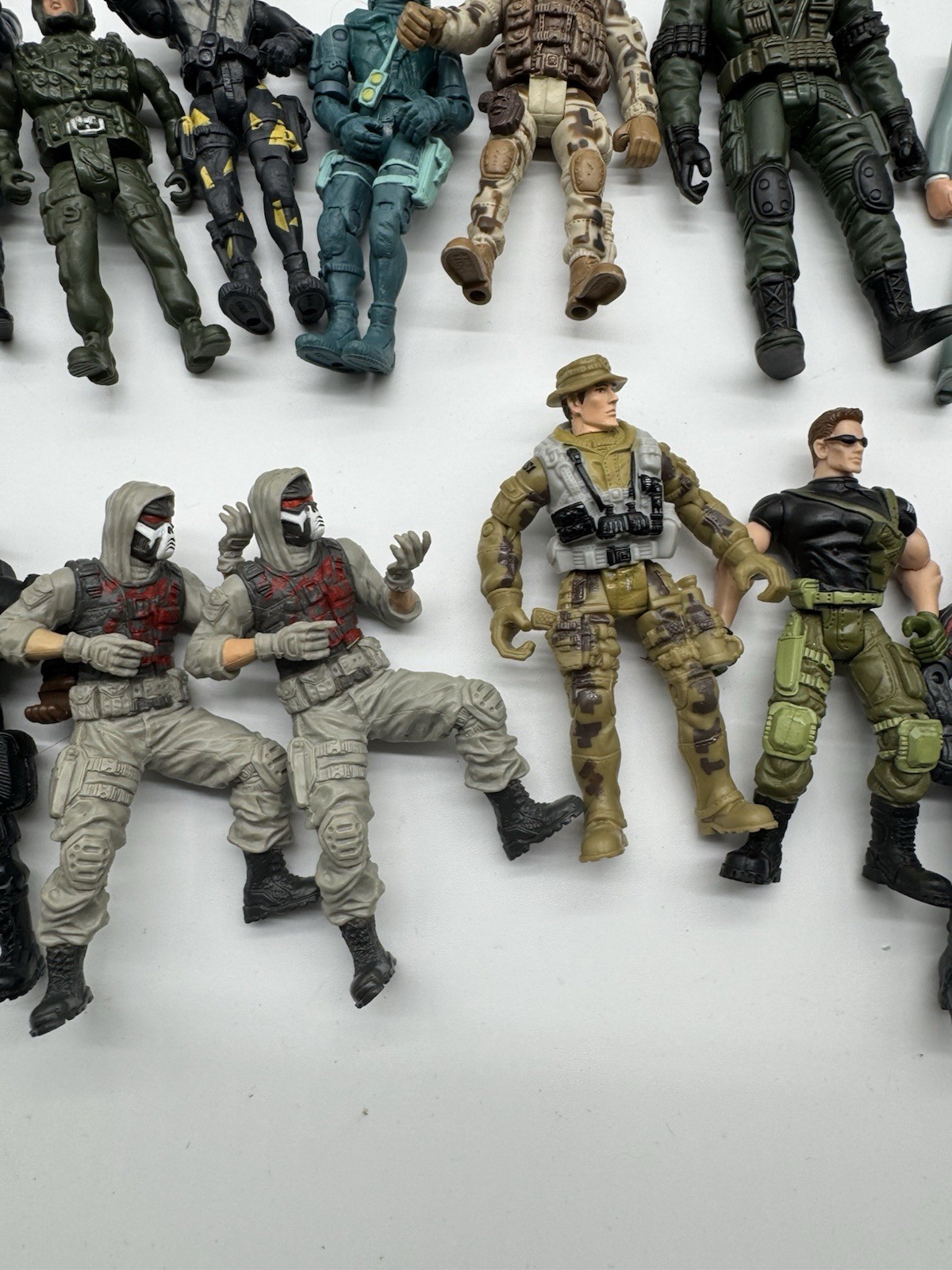 Vintage Military Action Figure Lot 58 Mixed Army Soldier Figures Chai Mai
