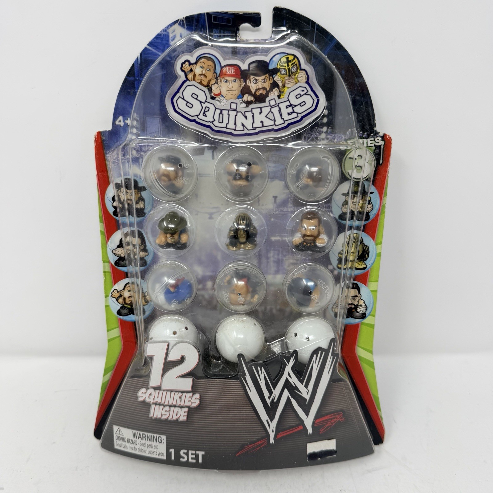 Vintage 12 Squinkies Wrestling WWE Series 3 Undertaker Goldust Orton Mysterio