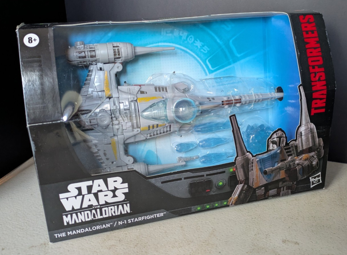 Transformers Star Wars Collaborative The Mandalorian N-1 Starfighter, Hasbro NIB