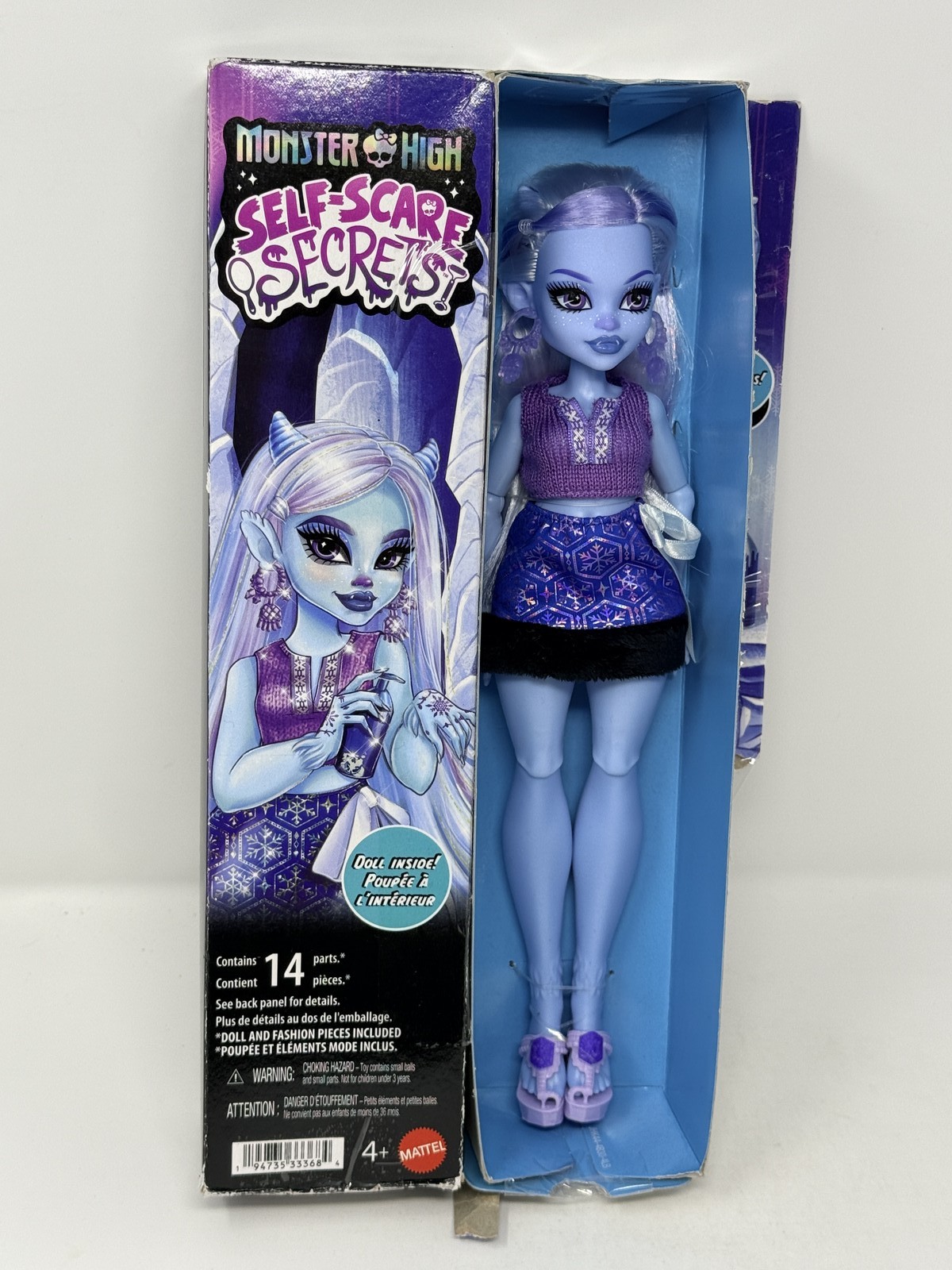 Monster High Self-Scare Secrets Abbey Bominable Doll Ghoulish Glow New In Box