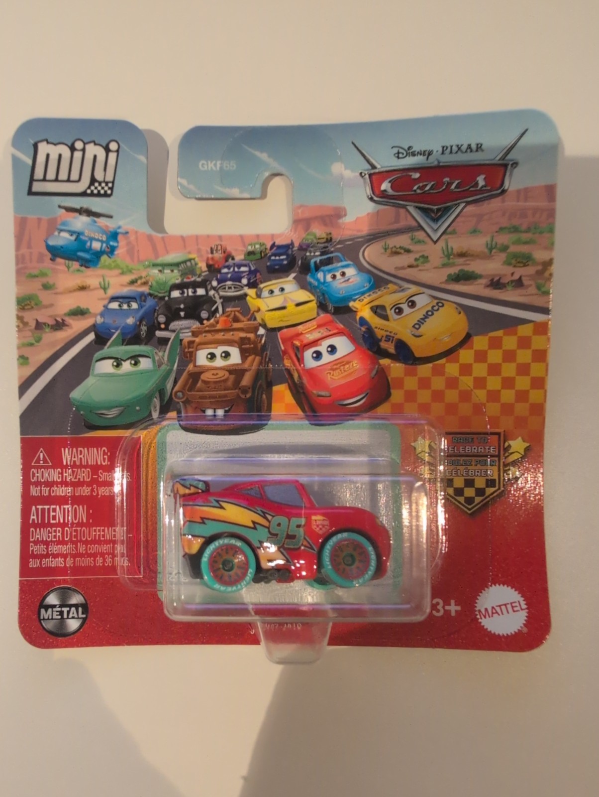 Disney Pixar Cars Mini Race Lightning McQueen Race To Celebrate · FL-0370