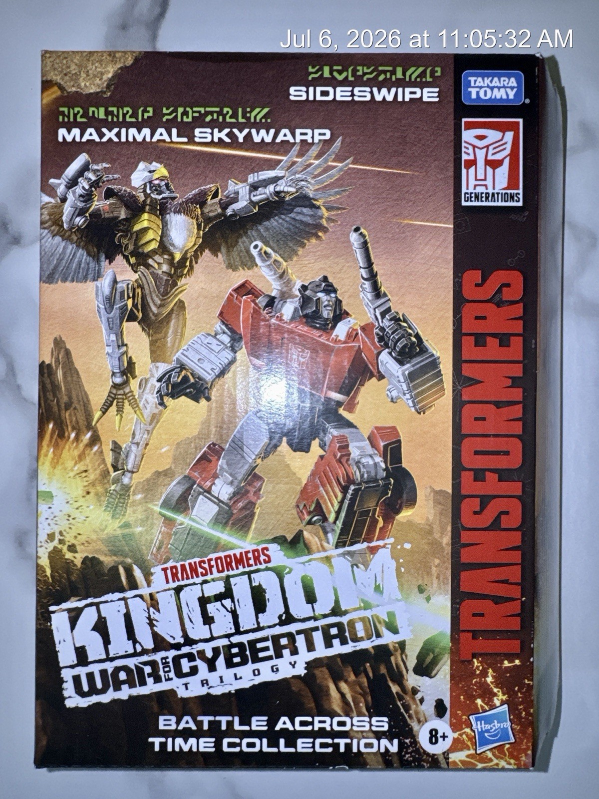 Transformers Kingdom War for Cybertron Skywarp Sideswipe Battle Across Time