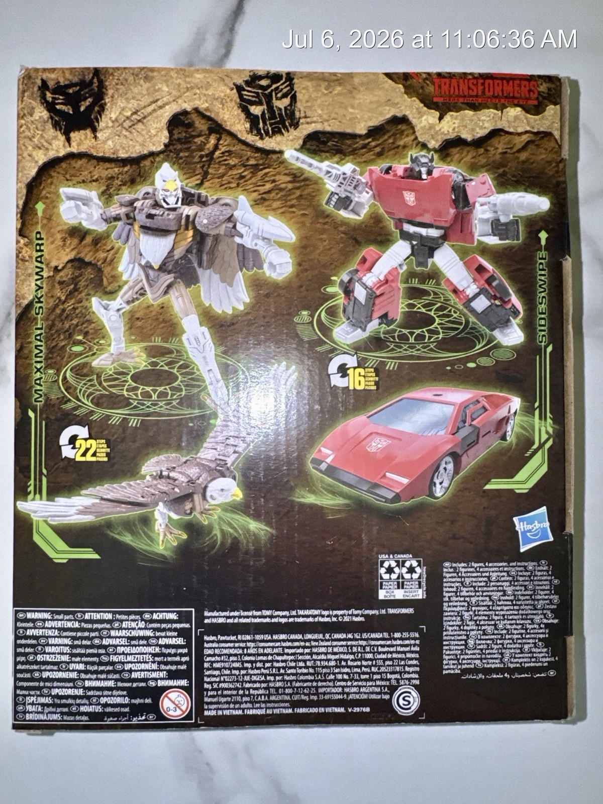 Transformers Kingdom War for Cybertron Skywarp Sideswipe Battle Across Time