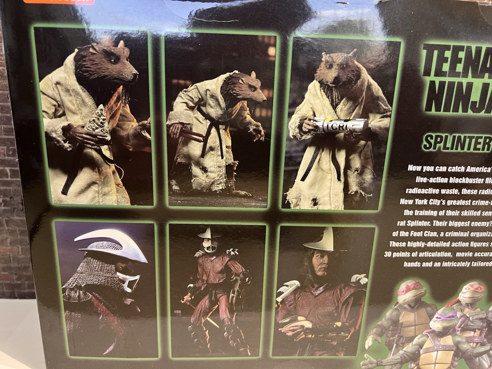 NECA Splinter Vs. Shredder 2-Pack Teenage Mutant Ninja Turtles NEW IN BOX NIP