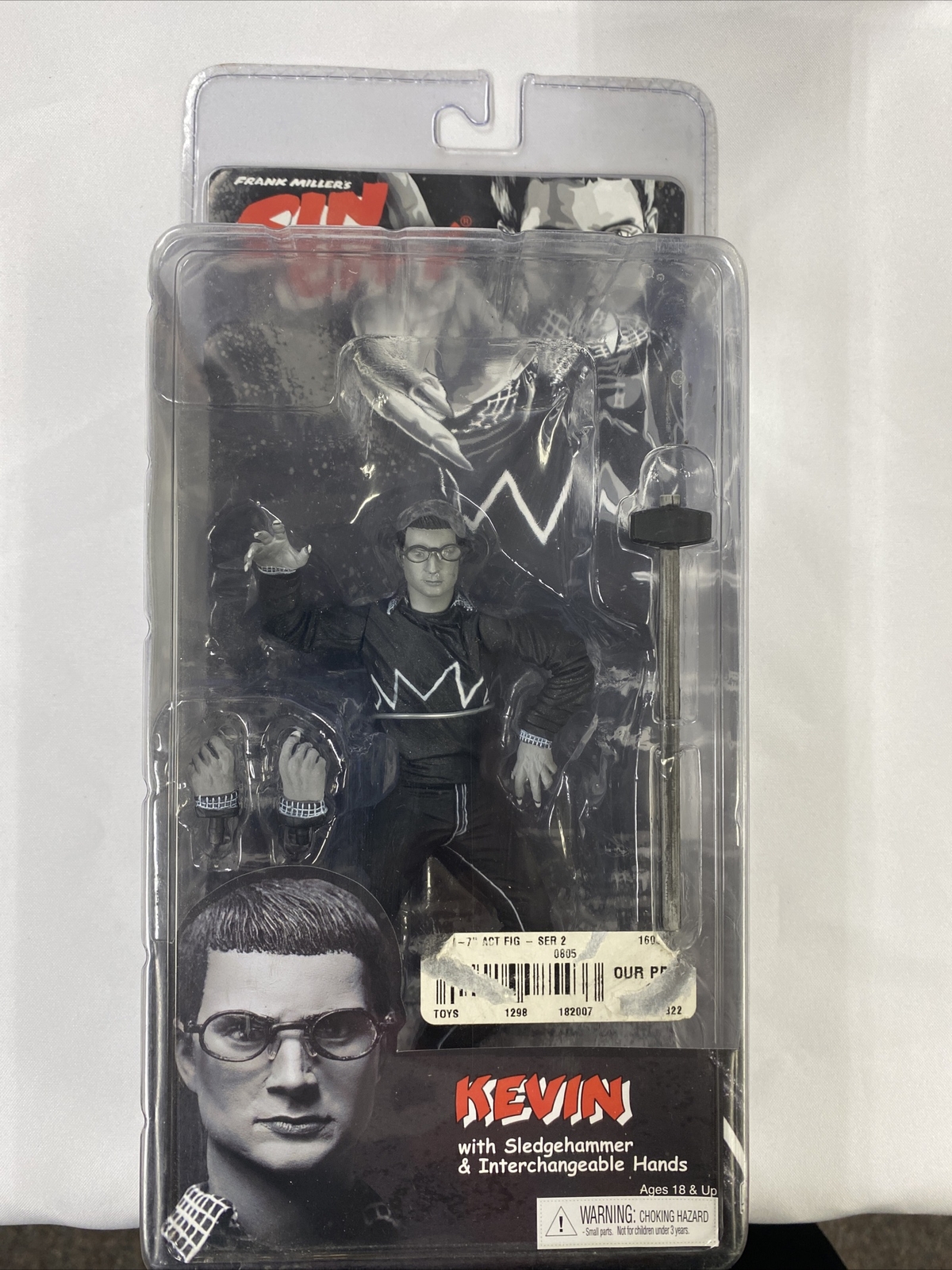 Frank Miller’s Sin City Kevin Action Figure, 2005 New Sealed Black And White