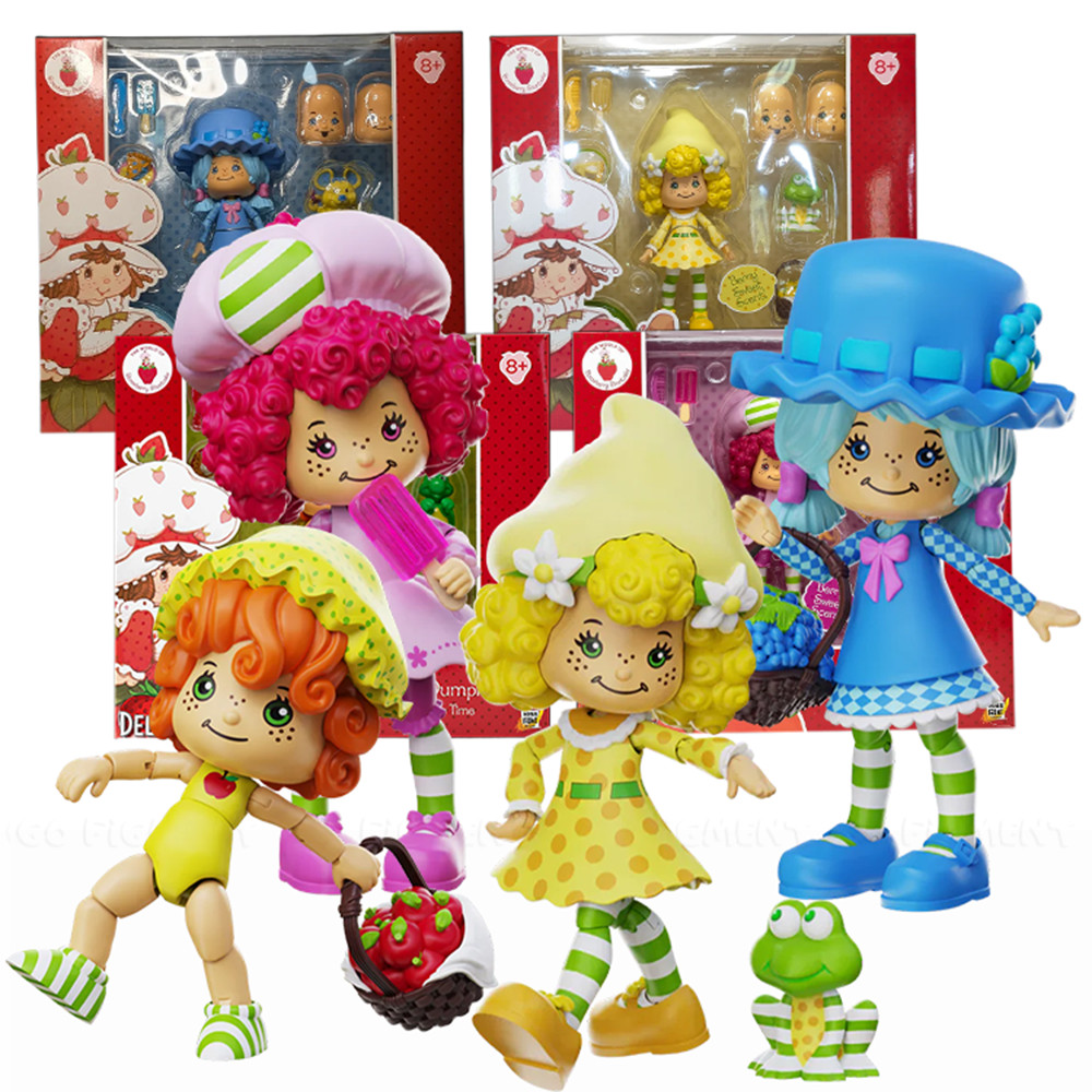 Strawberry Shortcake Friends Deluxe BUNDLE 1:12 5 Action Figure Lot