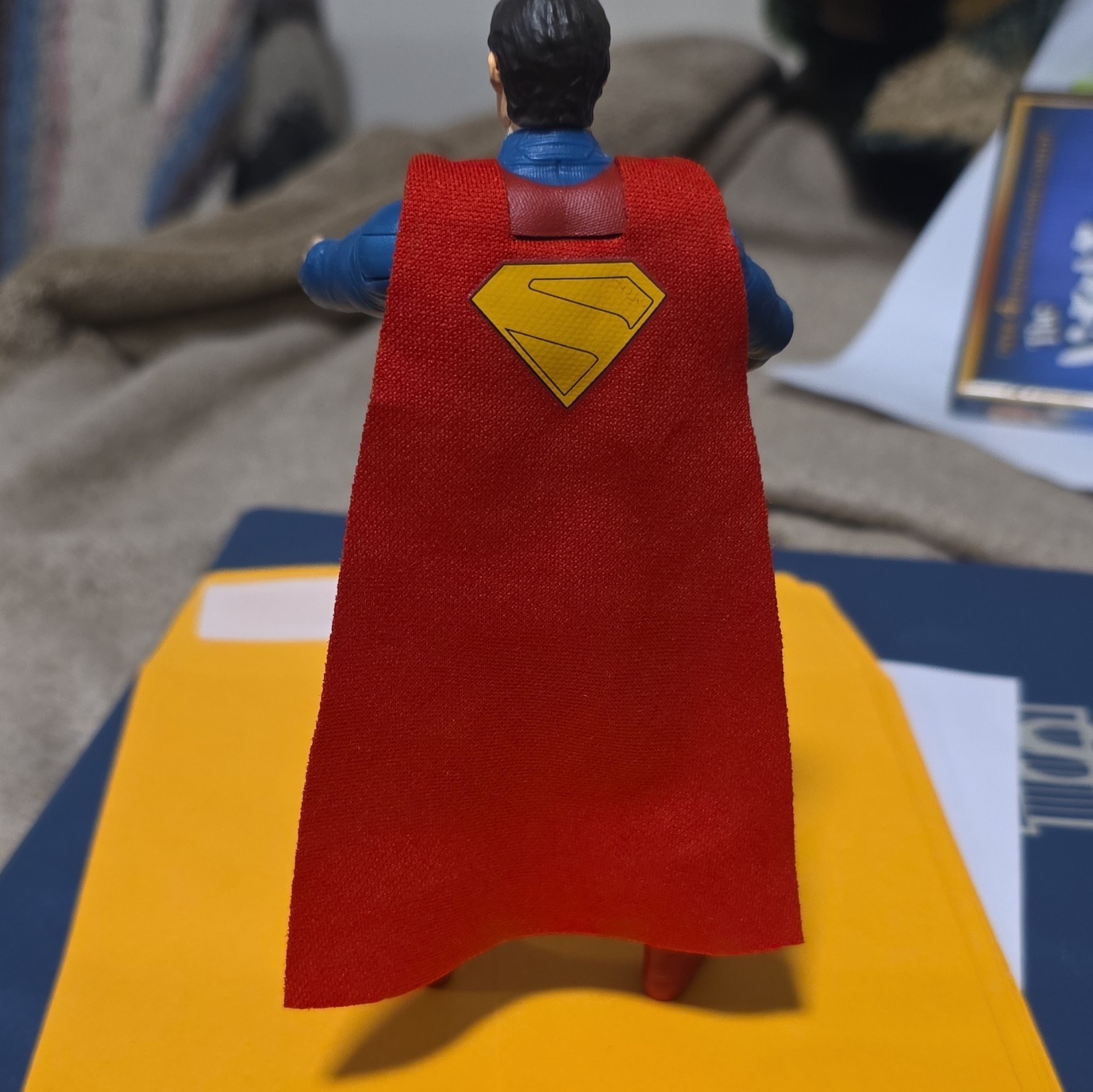 DC Comics Superman Action Figure w/ Cape, Blue/Red/Yellow Plastic & Fabric