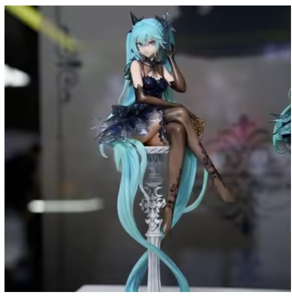 Hatsune Miku Black Dress Figure PVC Collectible Statue