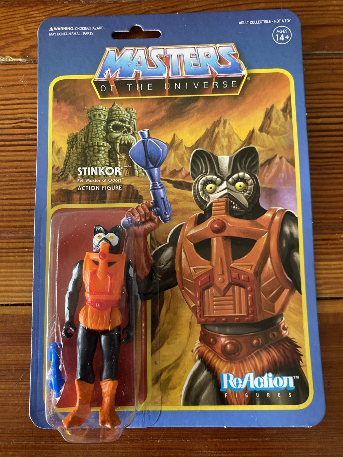 Super7 MOTU ReAction Stinkor Masters of the Universe Action Figure 2018