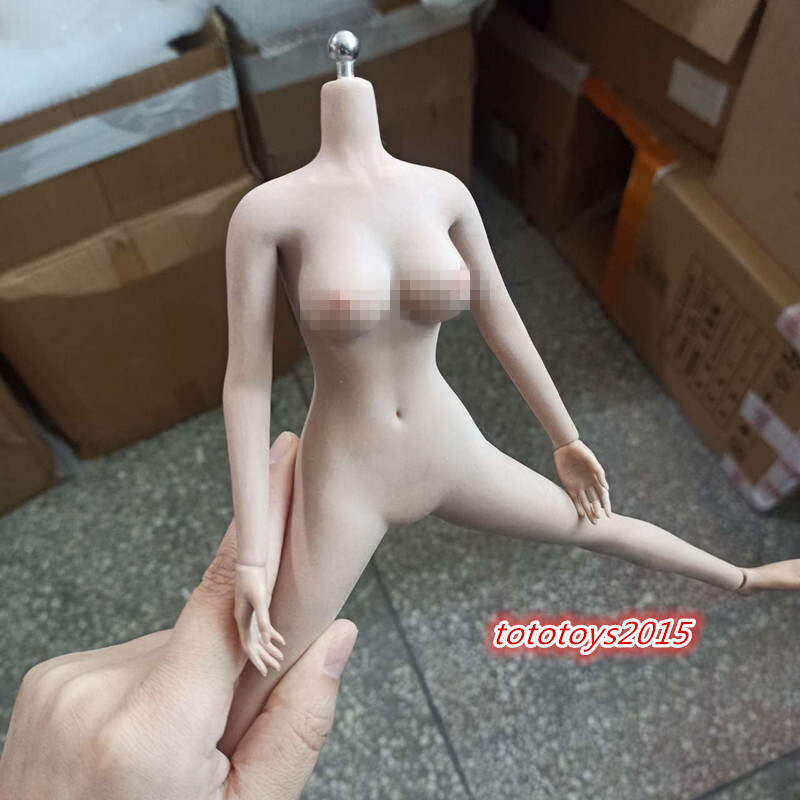 1:6 Pale Skin Medium Breast Female Makeup Seamless Figure Body With detail model