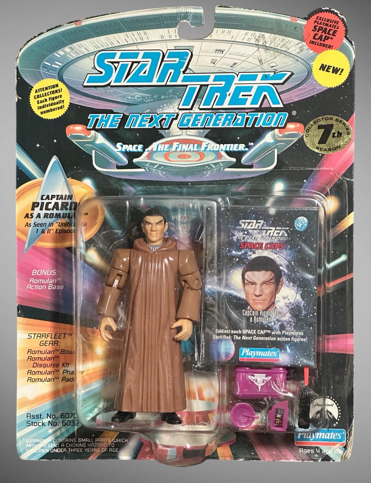 STAR TREK Generations Captain Picard Action Figure (1994) New Sealed Vtg.