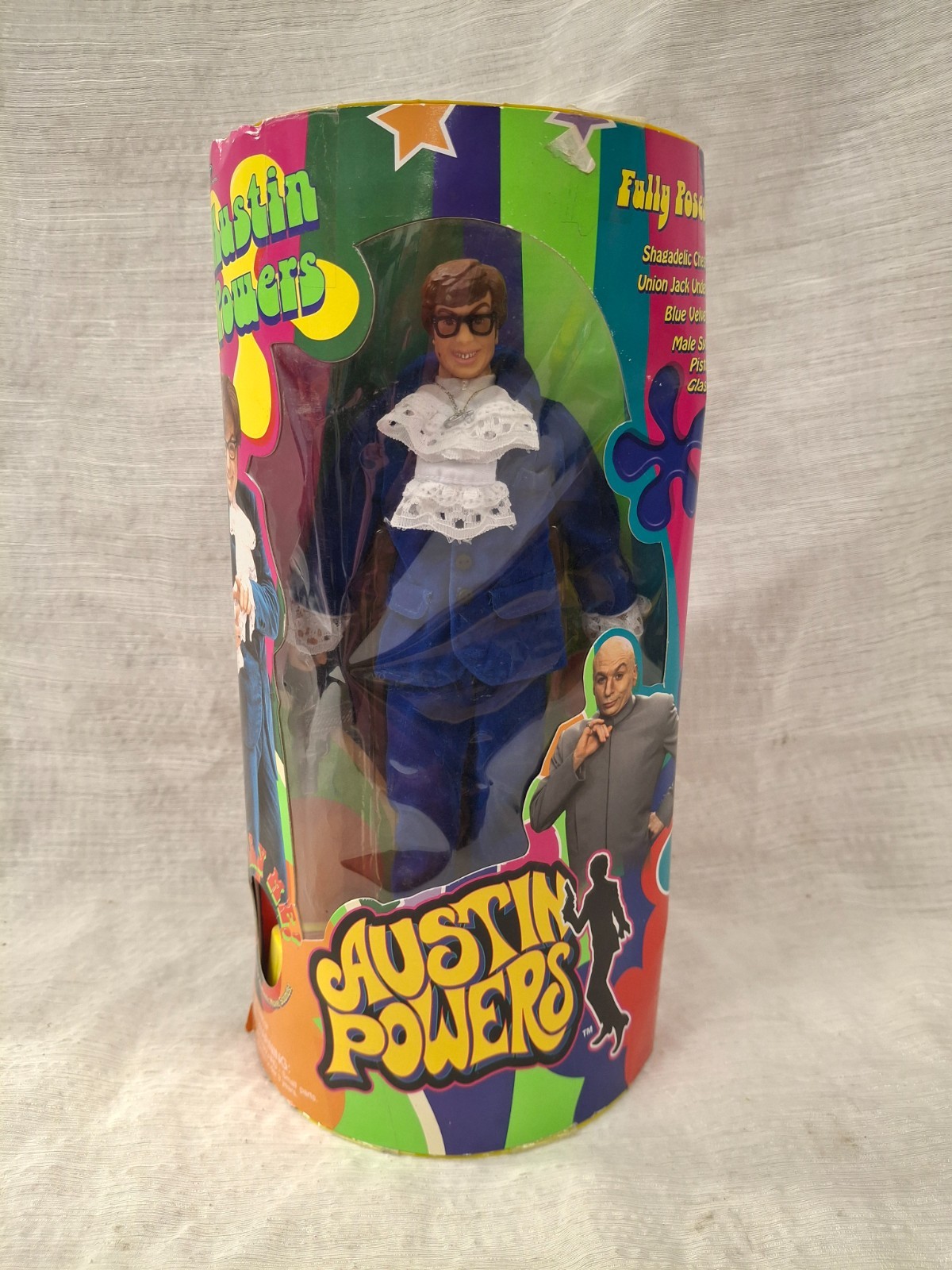 Vintage 1998 Austin Powers Fully Poseable Doll Trendmasters New In Box