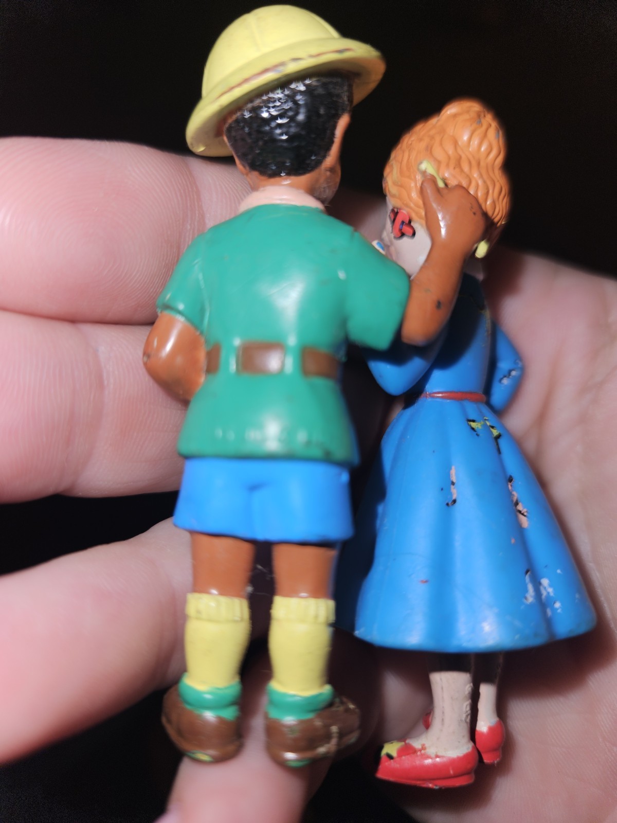 Vtg Magic School Bus PVC Toy Figures Scholastics Tim & Mrs. Frizzle 1995 Loy