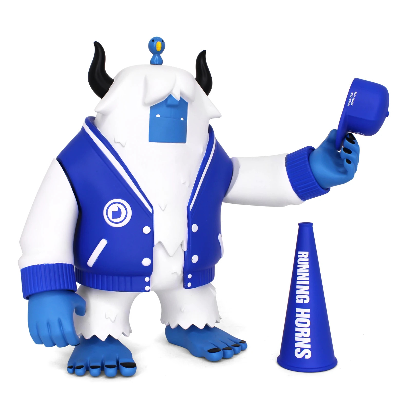 Martian Toys Hands In Factory UpTeMPO Yetti Horns 8″ Vinyl Figure Art Toy Yeti