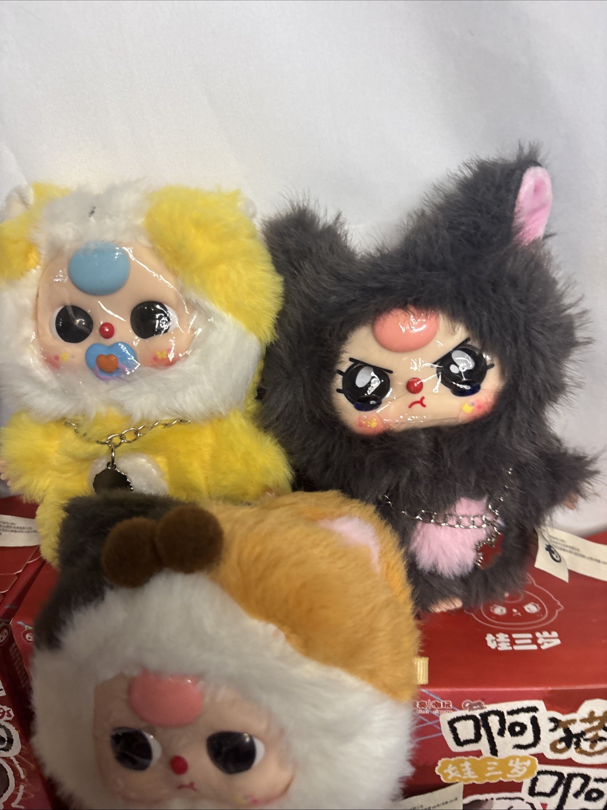 CONFIRMED Baby Three Cats and Dogs Plush Series Set Of 6 Card/Foils USA Seller
