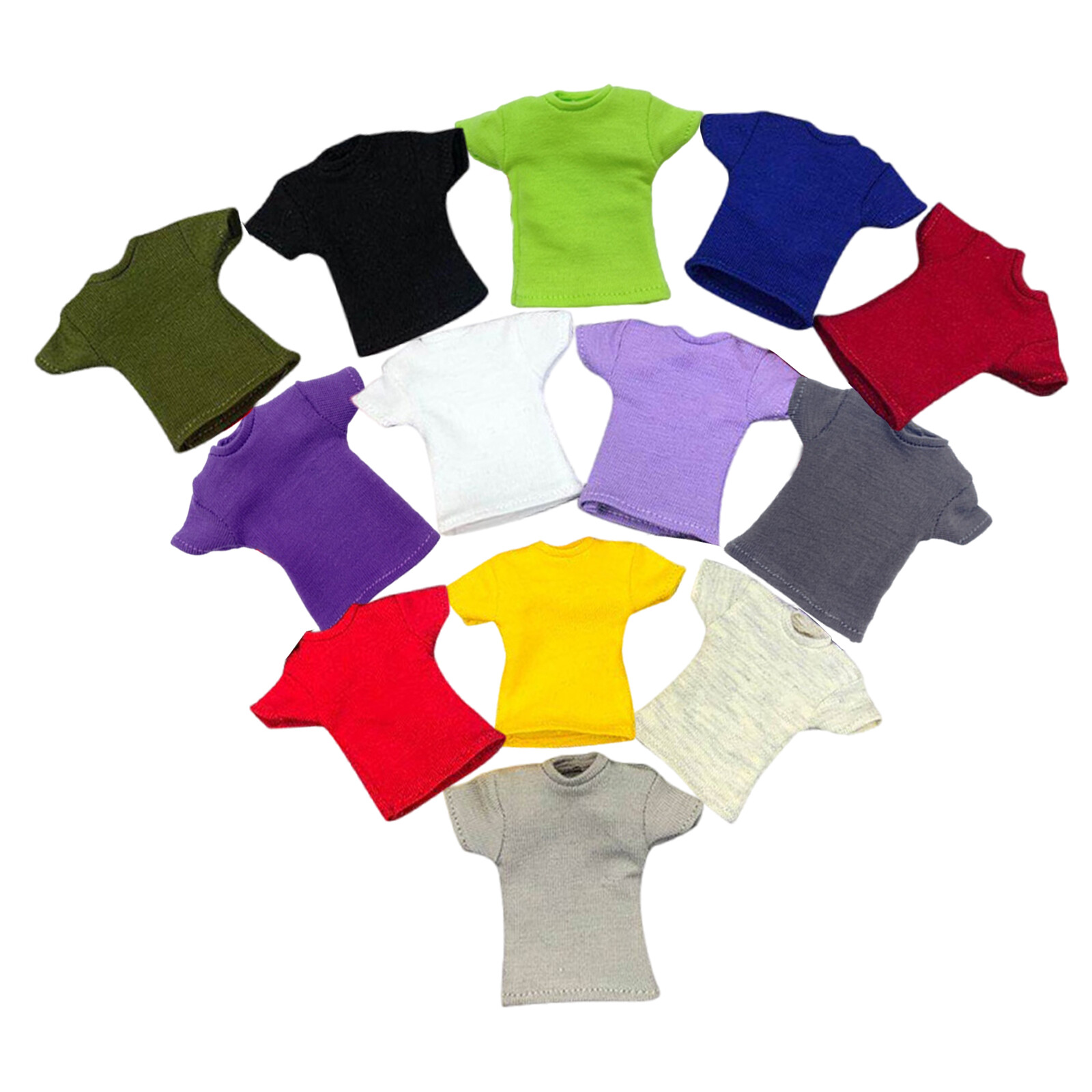 1/12 Short Sleeve T-shirt Tops Clothes Fit 6inch HT Male Action Figure Model Toy