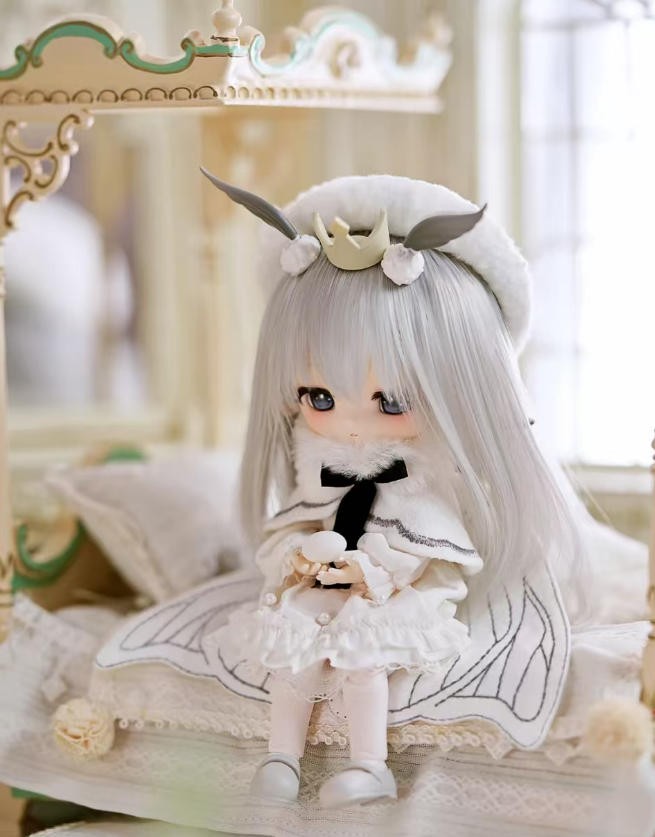 Piccodo Haneko Alice Moth Twins 13.6cm/5.3In Bjd Dressable Action Figure Gift