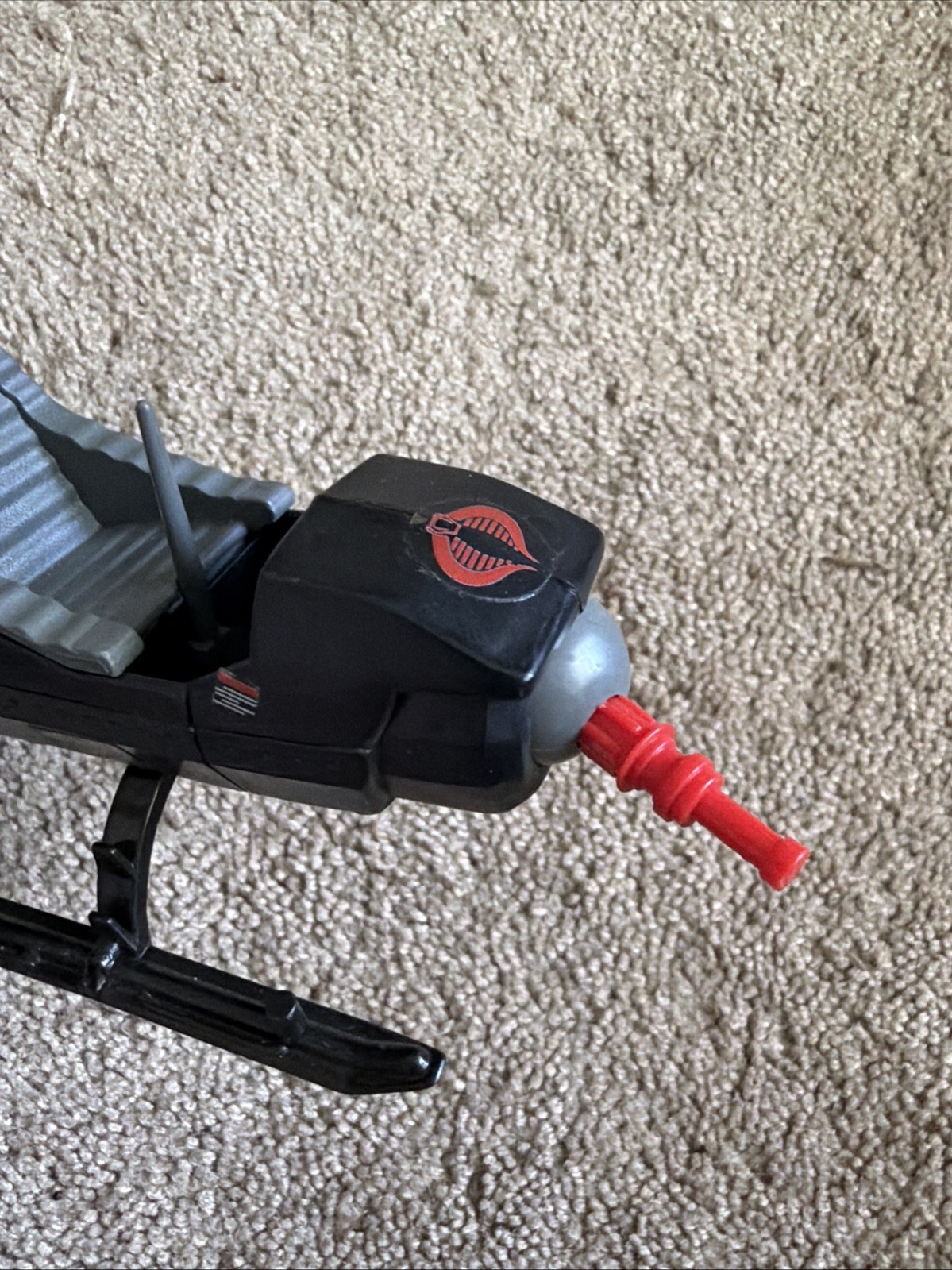 Vintage G.I. Joe ARAH 1983 Cobra Fang Helicopter Near Complete