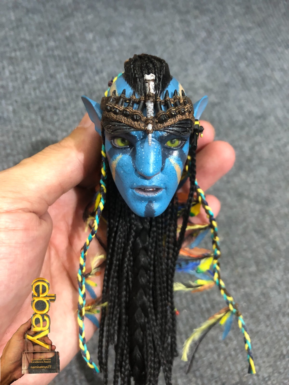 1/6 Hot Toys MMS159 Avatar Jake Sully Head Sculpt for Action Figure