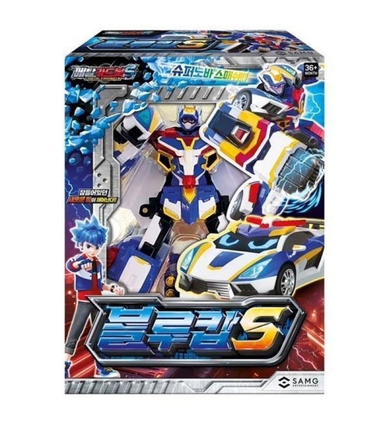 Metal Cardbot S Season2 BLUE COP S Transformer Robot Police Car Figure Toy