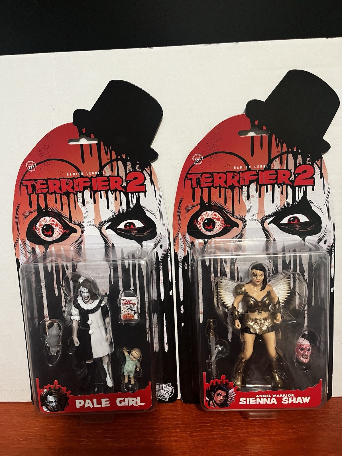 Terrifier 2 Action Figure SET Of 2 Sienna And Pale Girl