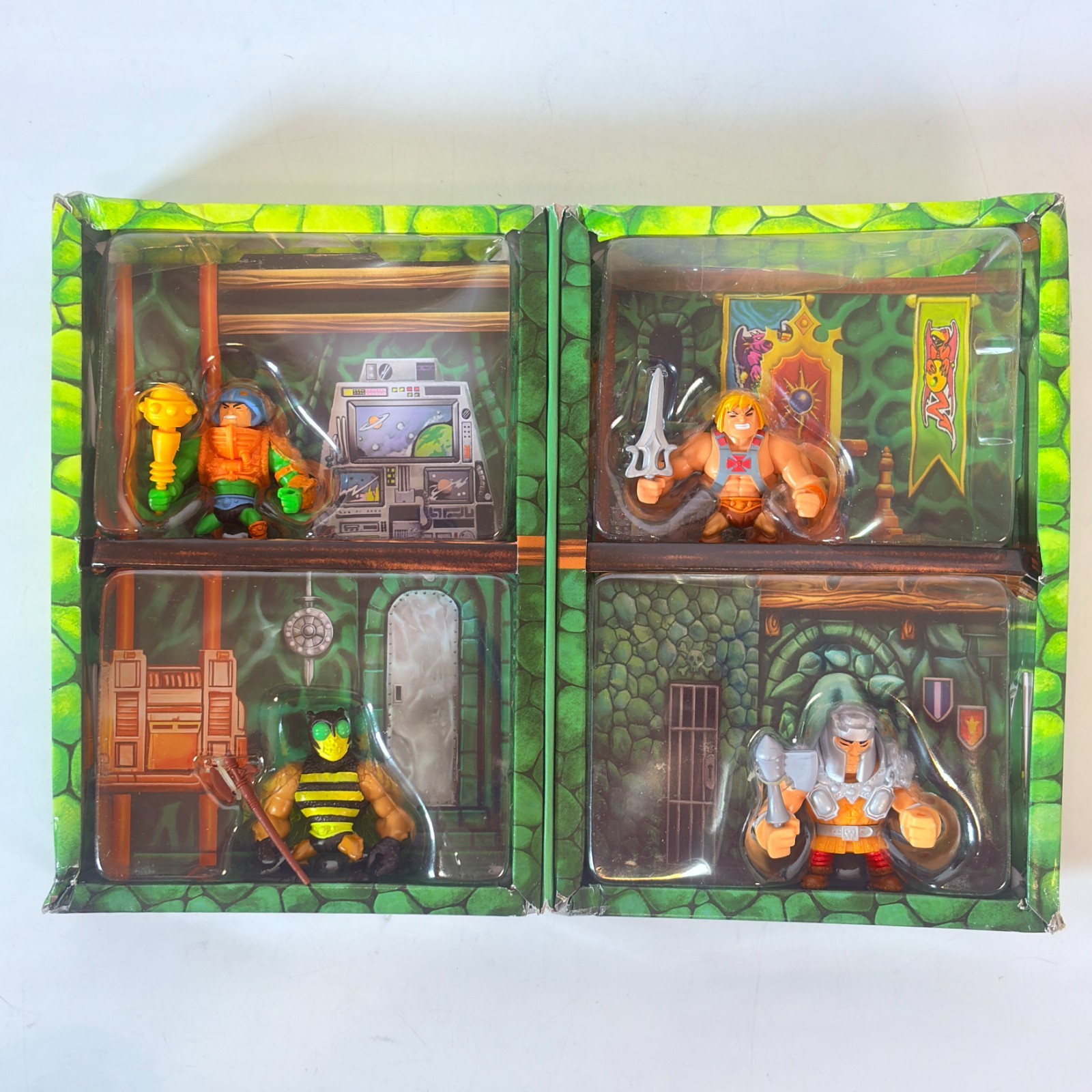 Eternia Minis He-Man, Buzz-Off, Man-At-Arms & Ram-Man 2-Inch Mini Figure 4-Pack