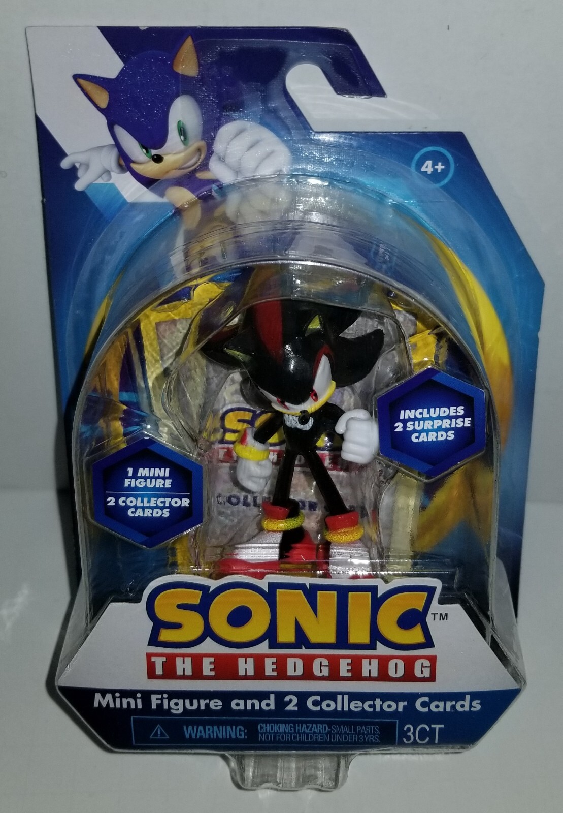 Sonic The Hedgehog 2.5” Shadow Figure with 2 Collectors Cards