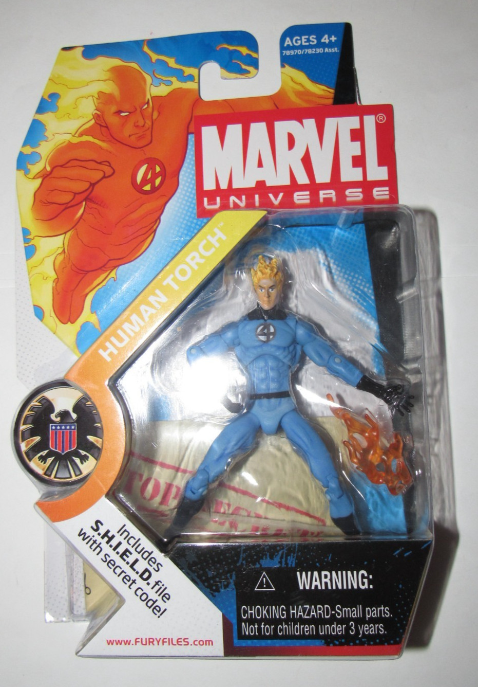 Marvel Universe 3.75 action figure Human Torch 011 variant NEW