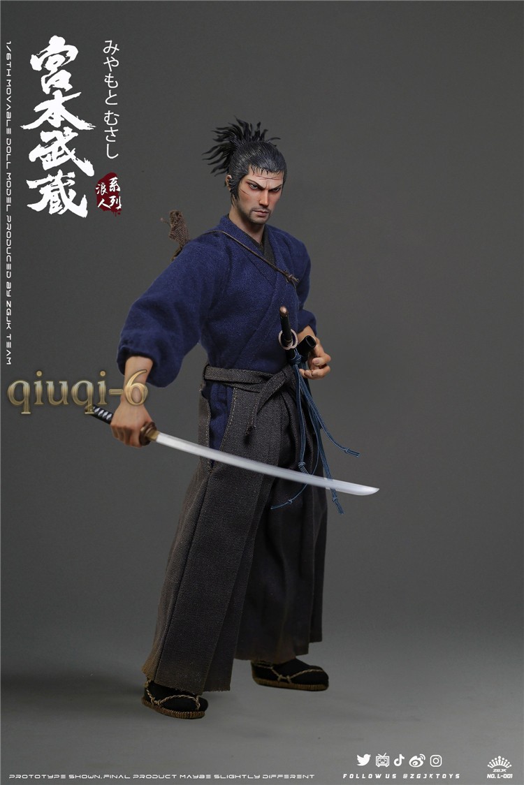 In Stock ZGJKTOYS L-001 1/6 Ronin Series: Miyamoto Musashi Action Figure Gift