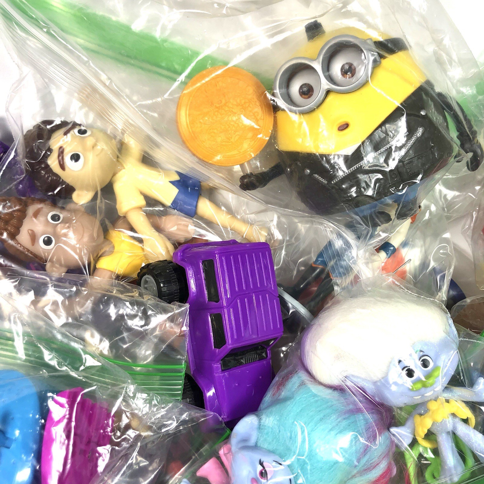 Boys & Girls Action Figure/Small Doll Lot Ages 6+ 5 Lbs Of Toys Cleaned