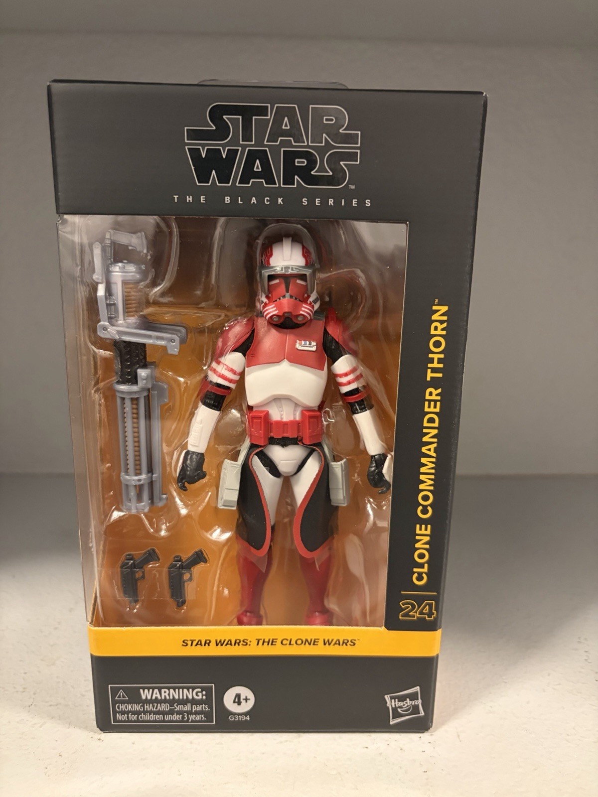 STAR WARS BLACK SERIES CLONE COMMANDER THORN TARGET EXCLUSIVE FIGURE #24 IN HAND