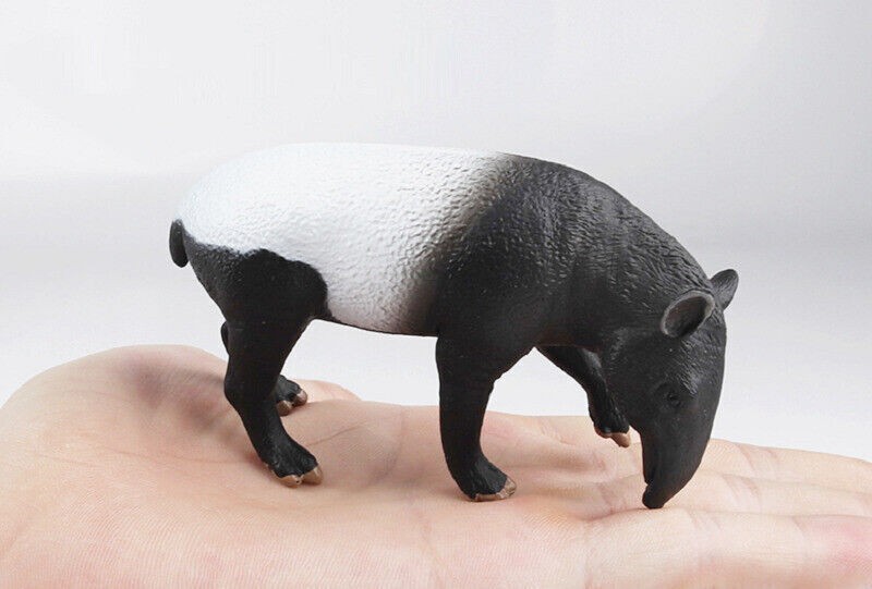 9.3cm Mini Standing Tapir PVC Toy Wild Animal Figure Doll Kids Gift