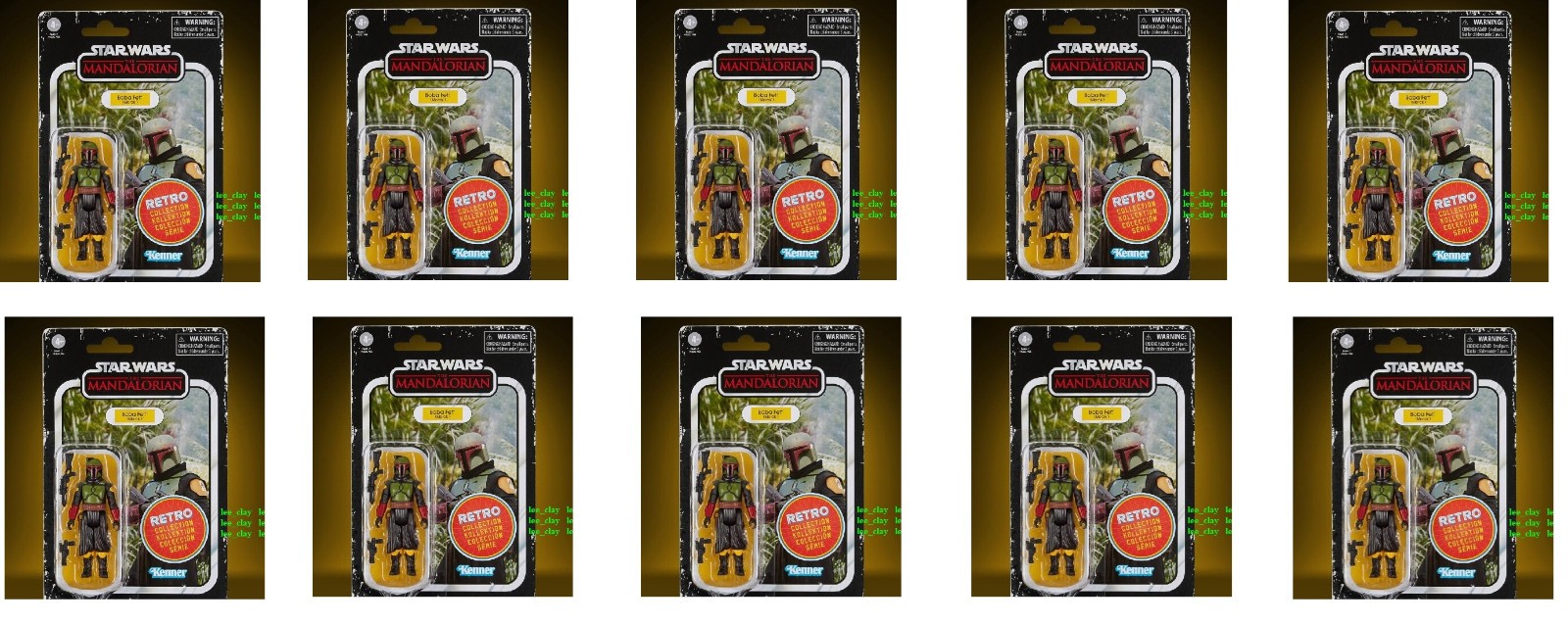 Star Wars Retro Coll. The Mandalorian Series 3.75″ Boba Fett Morak NEW LOT OF 10