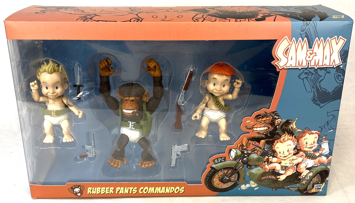Boss Fight Studio Sam & Max Series 2 RUBBER PANTS COMMANDOS Deluxe 3 Figure Set