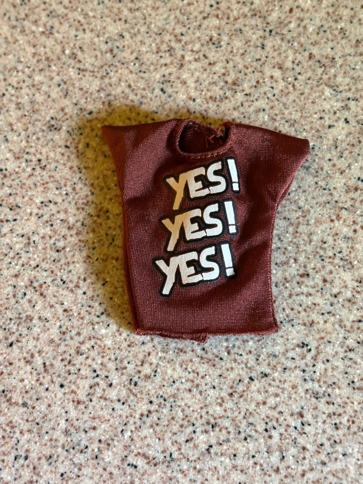 SHIRT ( for use w/ Daniel Bryan ) YES ! wwe wrestling ELITE FIGURE ACCESSORY