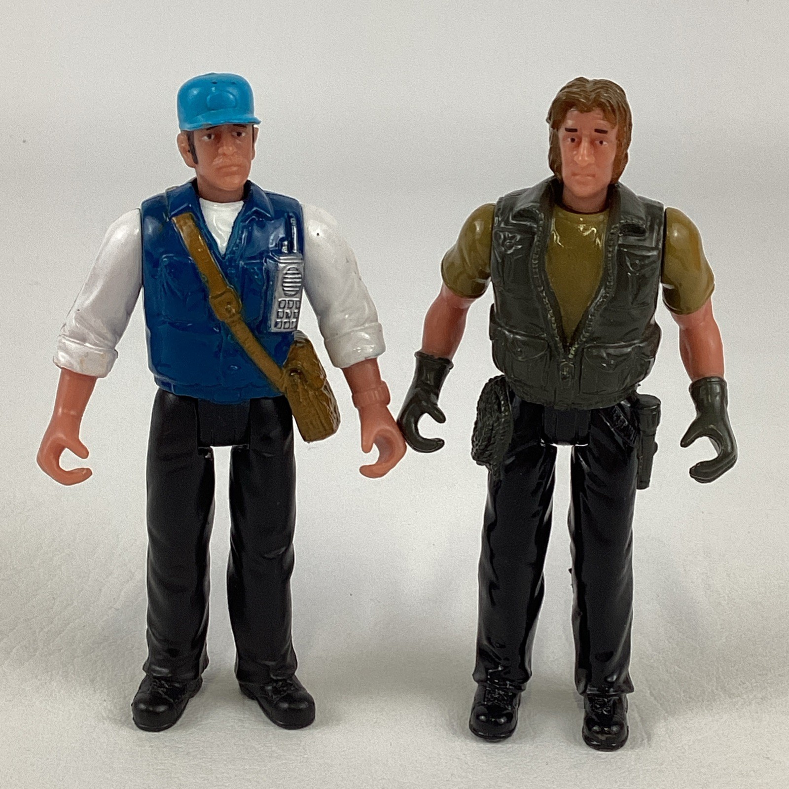 Vintage Action Figure Lot 3.75″ Explorer Worker Figures Dinosaur Safari Bundle