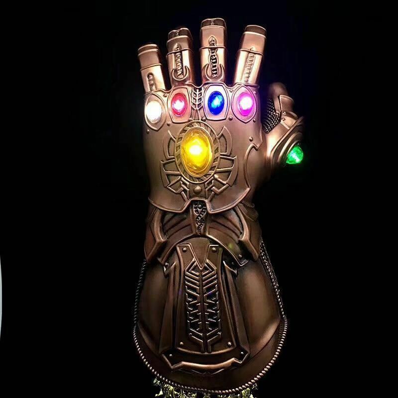 2021 Thanos Infinity Gauntlet Gloves Legends LED Light Avengers Cosplay PVC Toys